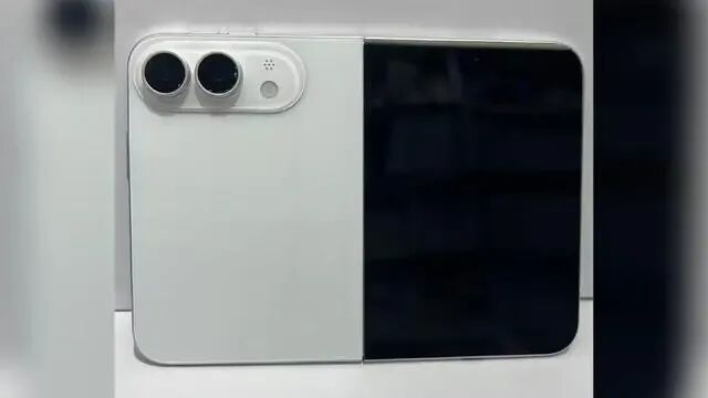 白色独苗?苹果折叠屏iPhone Fold机模曝光,或砍掉Face ID